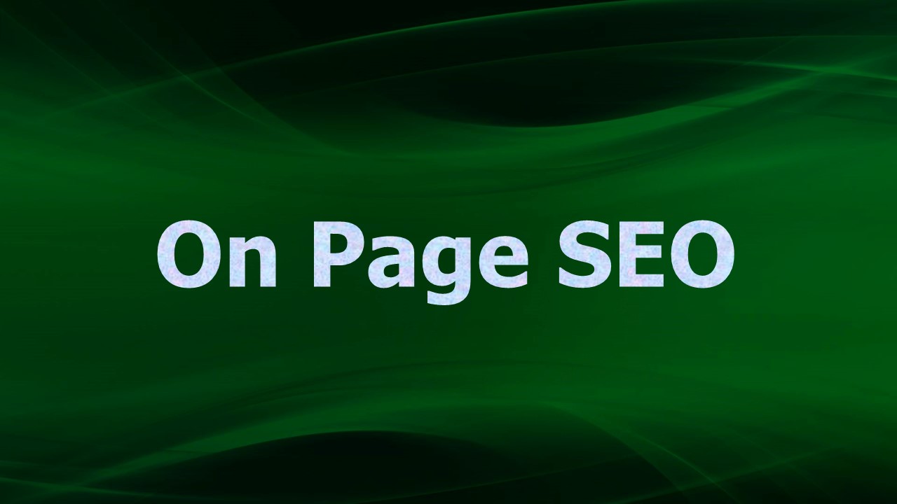 On Page SEO