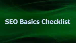 SEO Basics Checklist